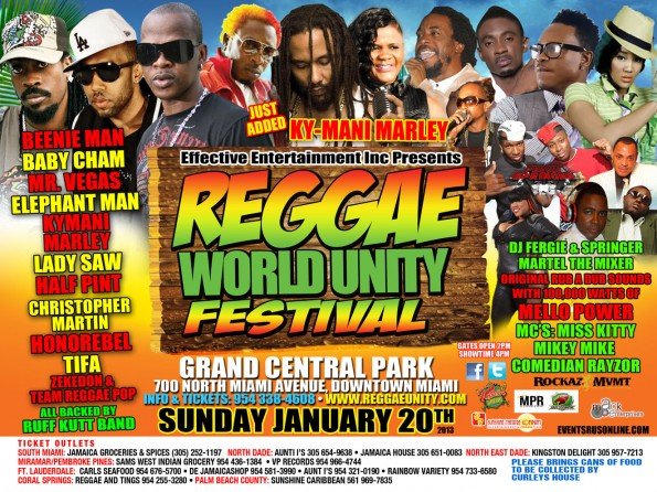 Event : Reggae World Unity Festival 2013 - Dancehall Usa